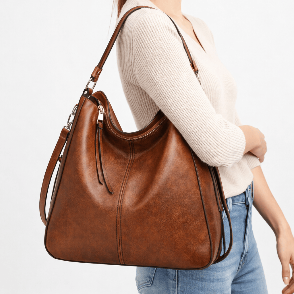 Grand Sac Bandoulière pour Femme en Simili Cuir - AXEL