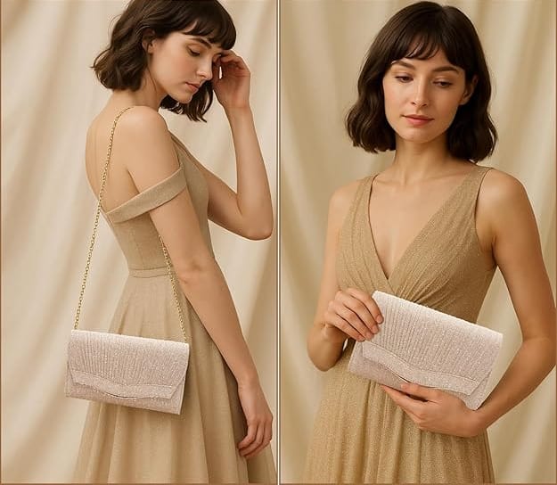 Pochette Sac à Main Dorée - RINA