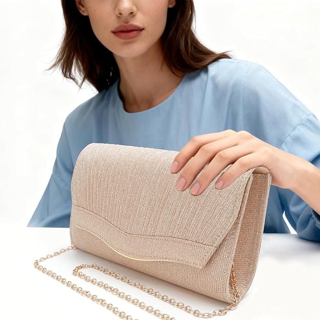 Pochette Sac à Main Dorée - RINA