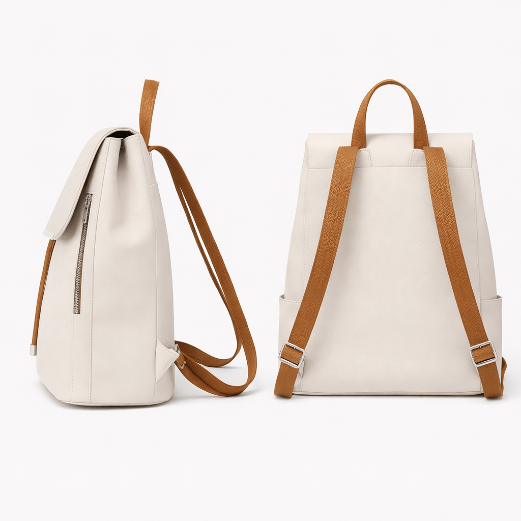 Sac à Dos Cuir Beige - KORA