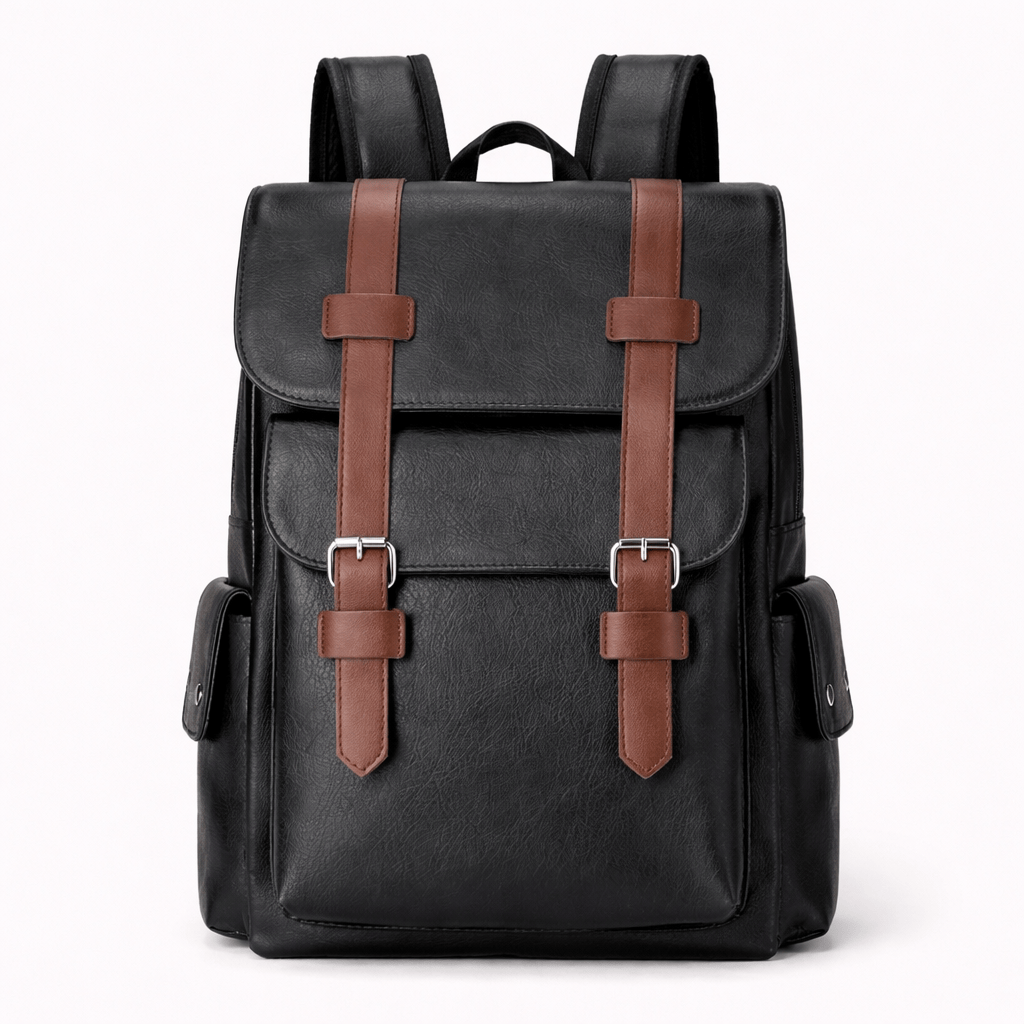 Sac à Dos Cuir Noir - MATEO