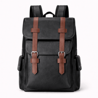 Sac à Dos Cuir Noir - MATEO