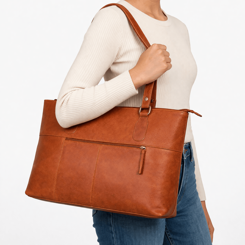 Sac à Main Cuir Marron - LOLA