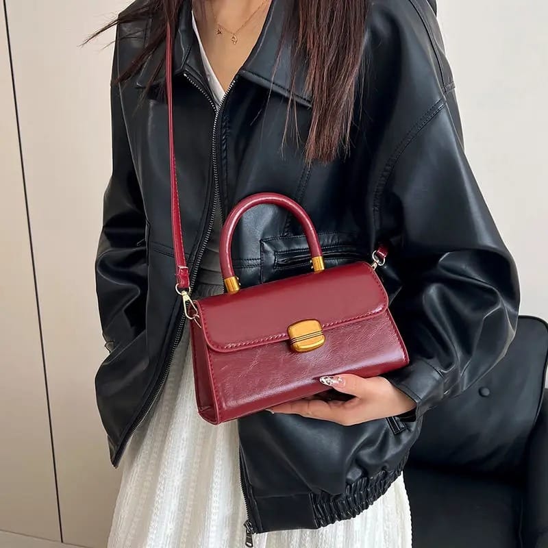 Sac à Main Cuir Rouge - AYA
