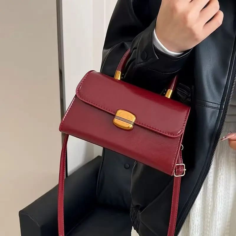 Sac à Main Cuir Rouge - AYA