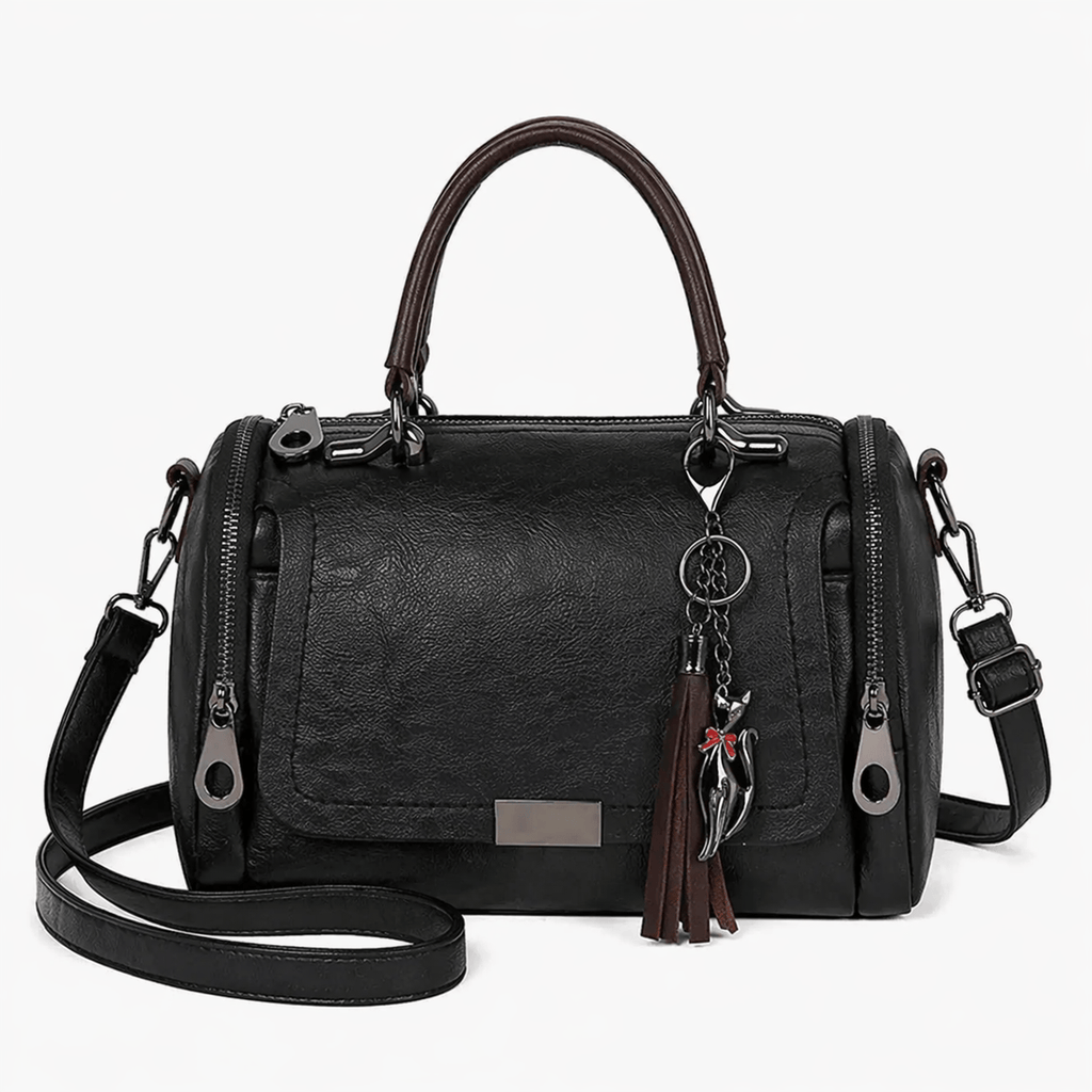 Sac à Main en Simili Cuir avec Pompon - ARLO
