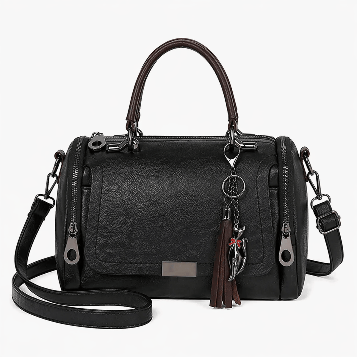 Sac à Main en Simili Cuir avec Pompon - ARLO