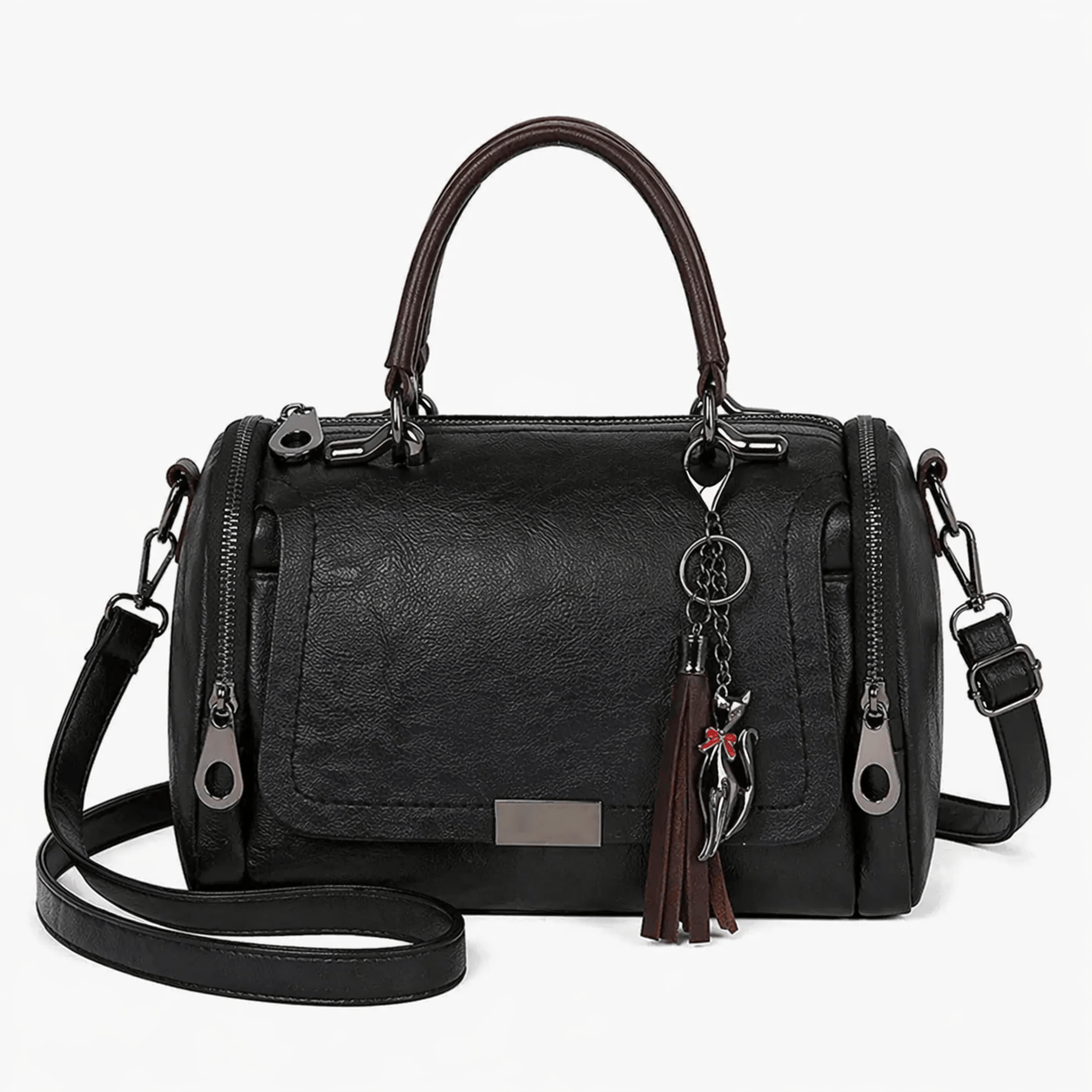 Sac à Main en Simili Cuir avec Pompon - ARLO
