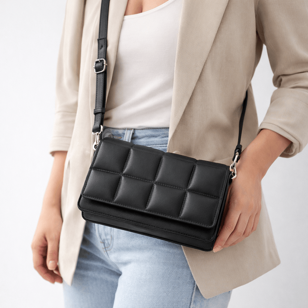 Sac à Main Noir Femme - LINA