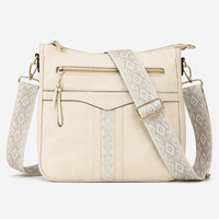 Sac Bandoulière Beige Femme - OLYA