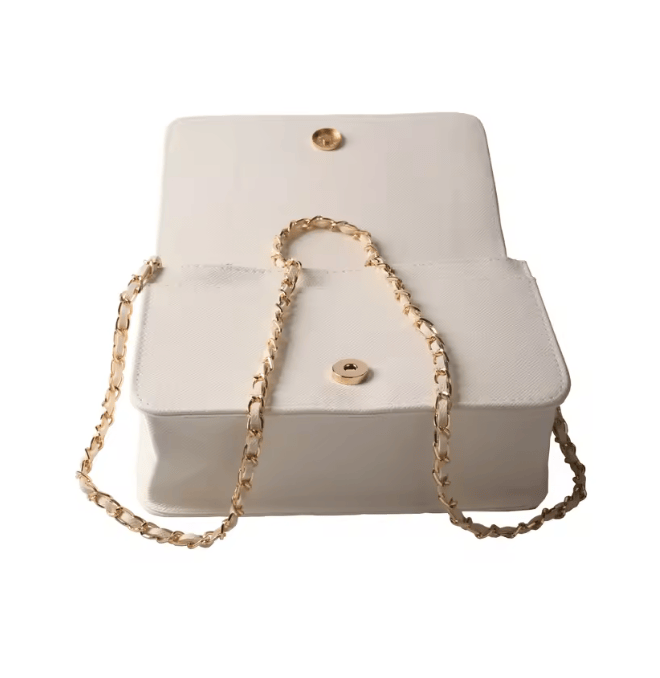 Sac Bandoulière Cuir Blanc - RAYA