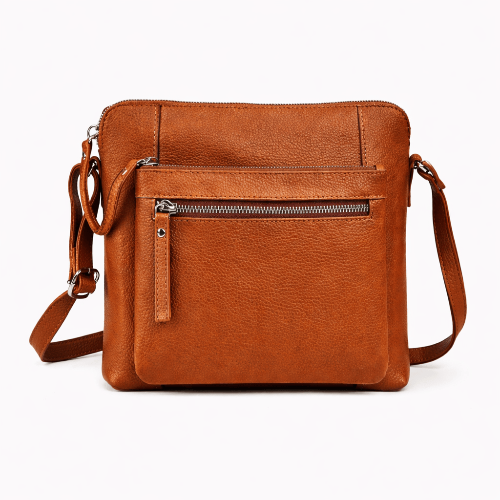 Sac Bandoulière Cuir Camel - ANYA