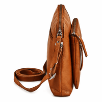 Sac Bandoulière Cuir Camel - ANYA