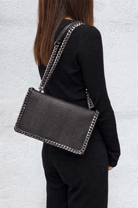 Sac Bandoulière Cuir Chaîne - KIRA