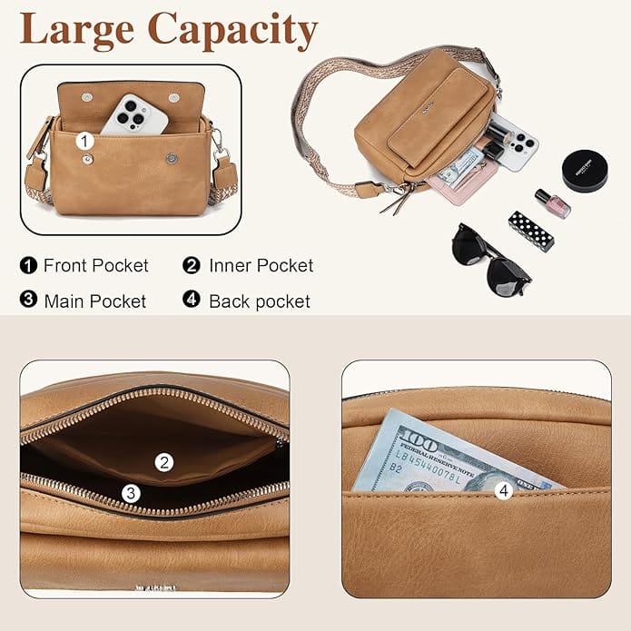 Sac Bandoulière Cuir Femme - TINA