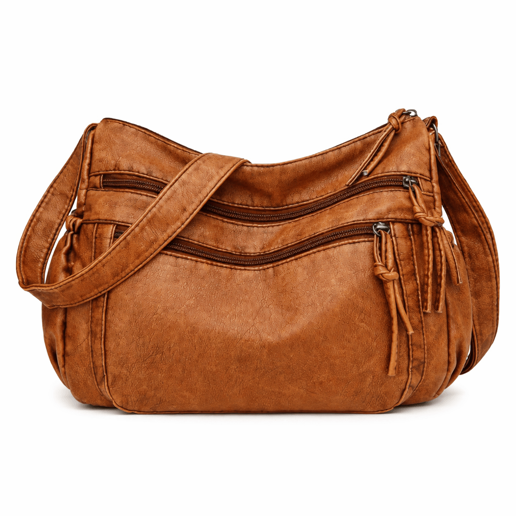 Sac Bandoulière Cuir Marron -  EDEN