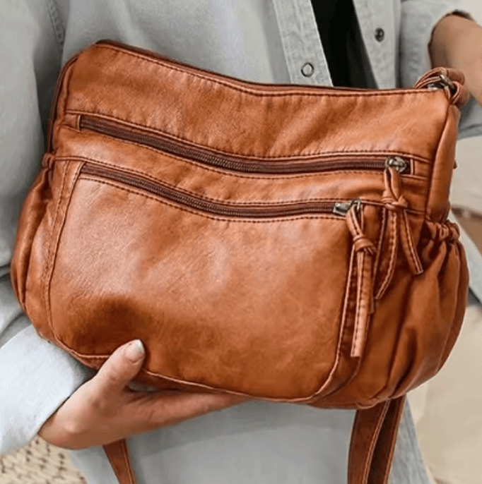 Sac Bandoulière Cuir Marron -  EDEN