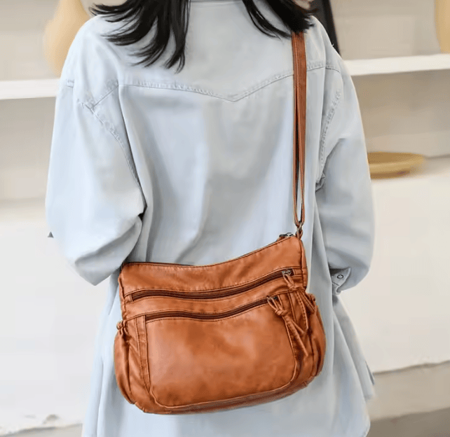 Sac Bandoulière Cuir Marron -  EDEN