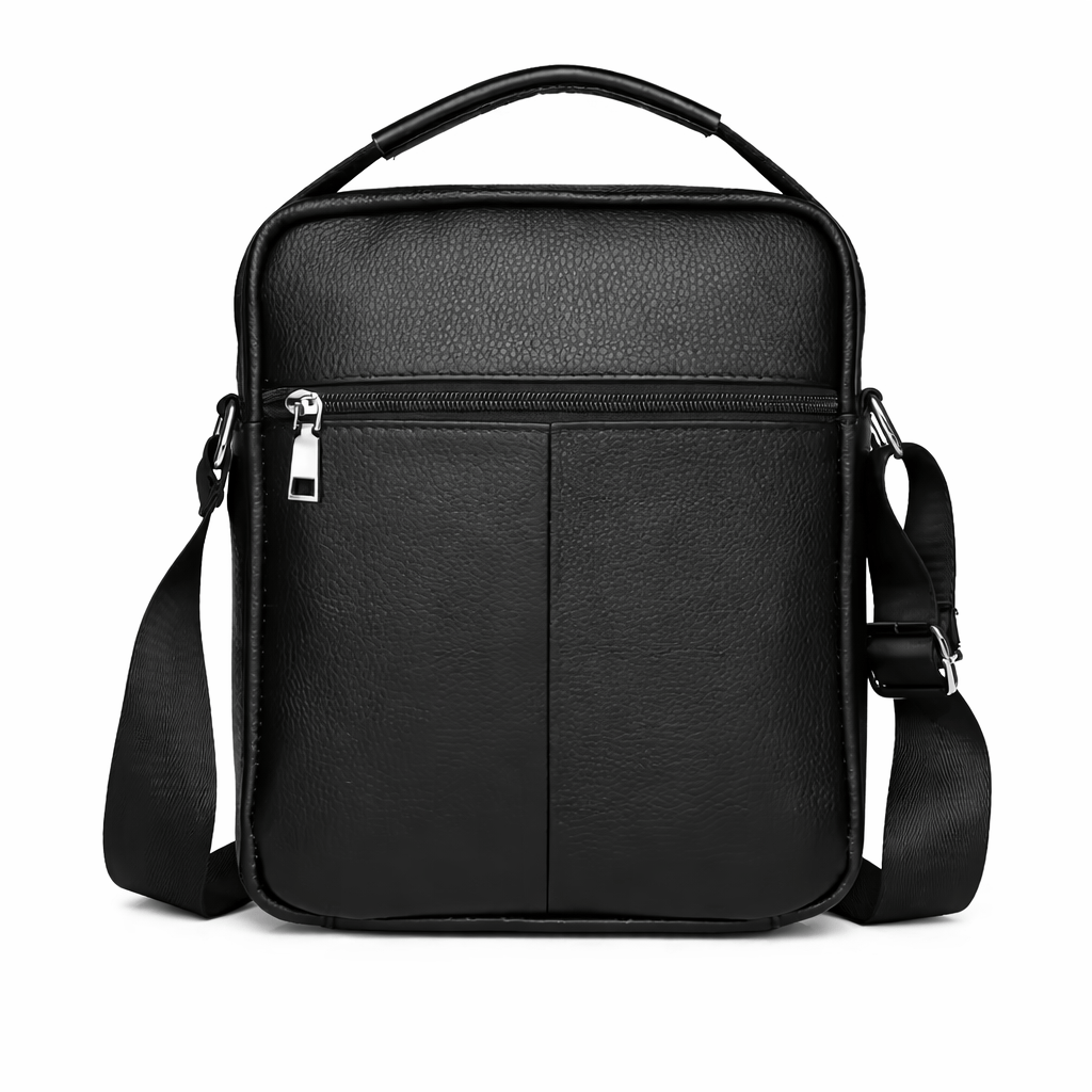 Sac Bandoulière Cuir Noir - HANA