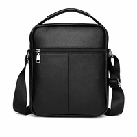 Sac Bandoulière Cuir Noir - HANA