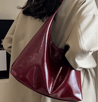 Sac Bandoulière Cuir Rouge - VERA