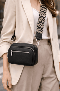 Sac Bandoulière Noir Femme - AINA