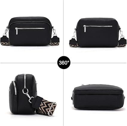 Sac Bandoulière Noir Femme - AINA