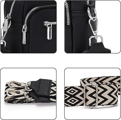 Sac Bandoulière Noir Femme - AINA