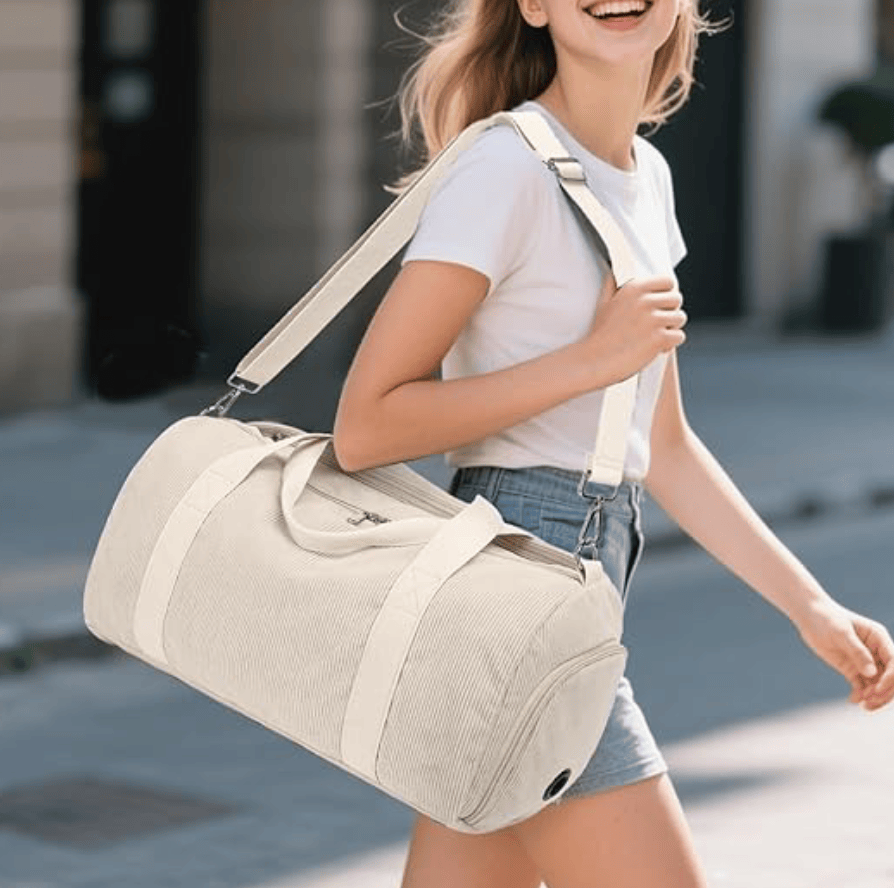Sac de Voyage Femme Beige - ELVA
