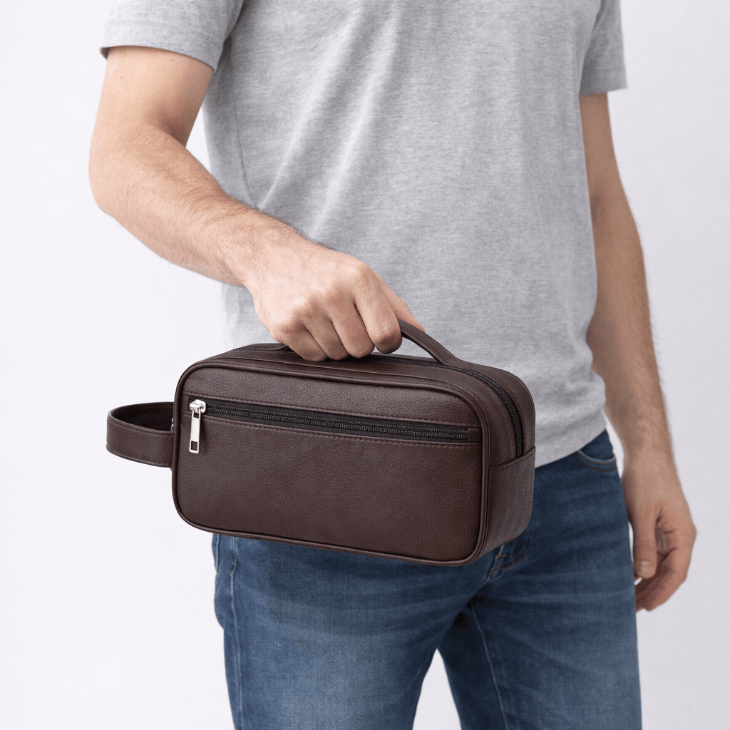 Trousse de Toilette Cuir Homme - NORA
